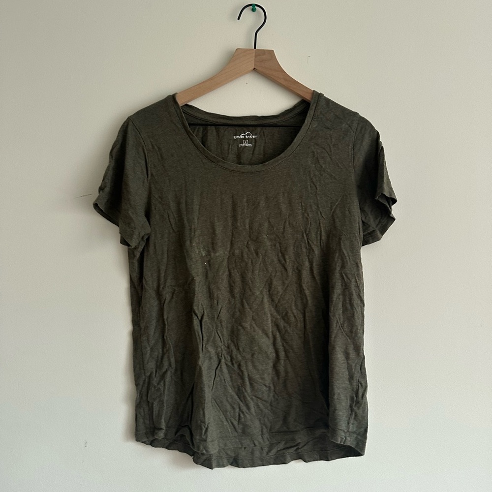 Eddie Bauer Dark Olive Short Sleeve Tee
